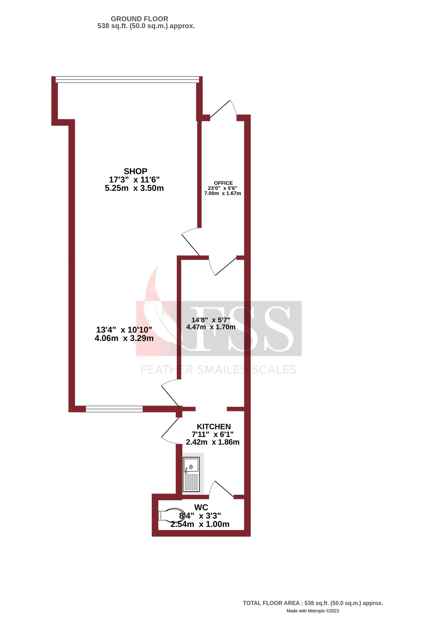 26 Mayfield Grv, Harrogate en alquiler Plano de la planta- Imagen 1 de 7