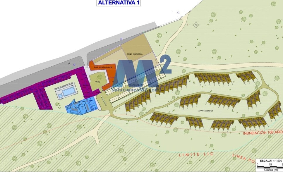 Terreno en Alcalá de Henares, Madrid en alquiler - Plano de solar - Imagen 2 de 2