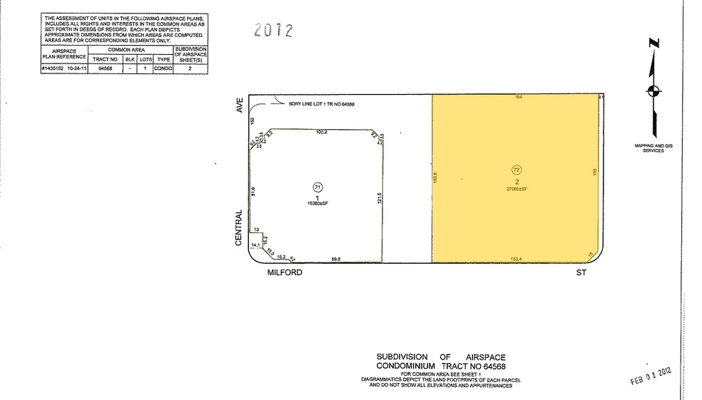 501 N Orange St, Glendale, CA en alquiler - Plano de solar - Imagen 3 de 3