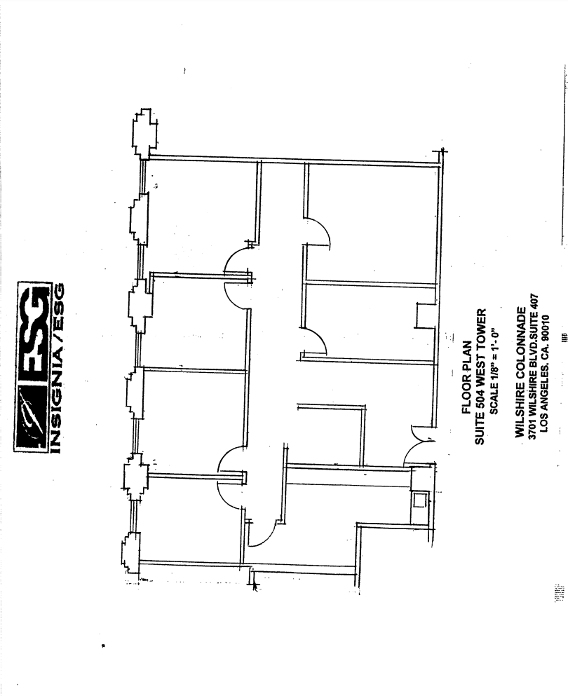 3701 Wilshire Blvd, Los Angeles, CA en alquiler Plano de la planta- Imagen 1 de 1