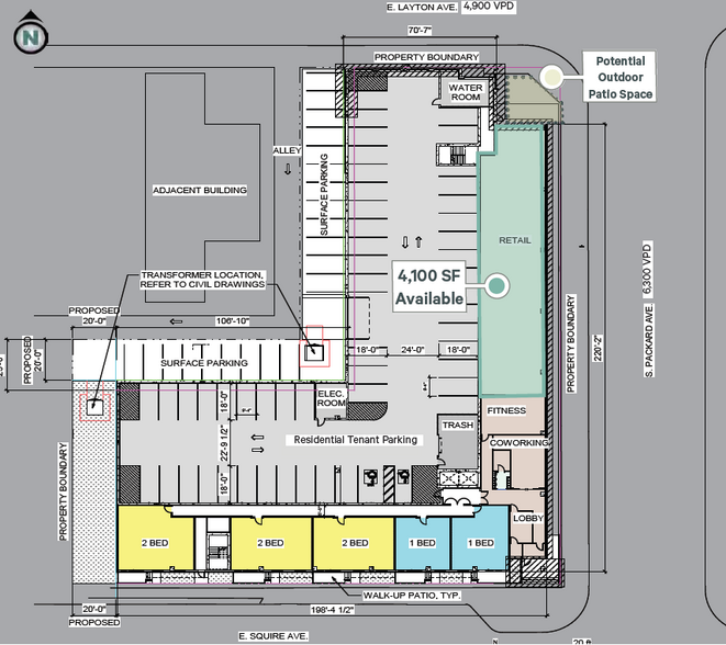 4713 S Packard Ave, Cudahy, WI en alquiler - Plano de la planta - Imagen 2 de 2