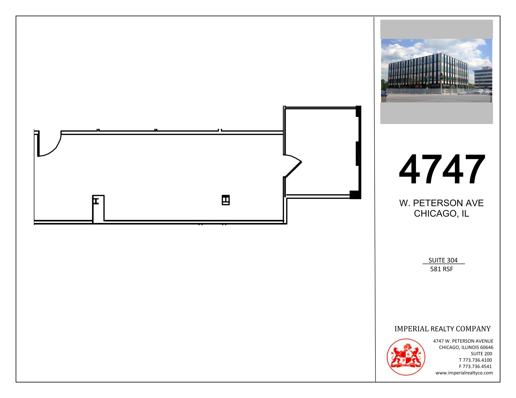 4747 W Peterson Ave, Chicago, IL en alquiler Plano del sitio- Imagen 1 de 1