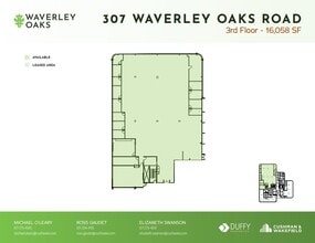 307 Waverley Oaks Rd, Waltham, MA en alquiler Plano de la planta- Imagen 1 de 5