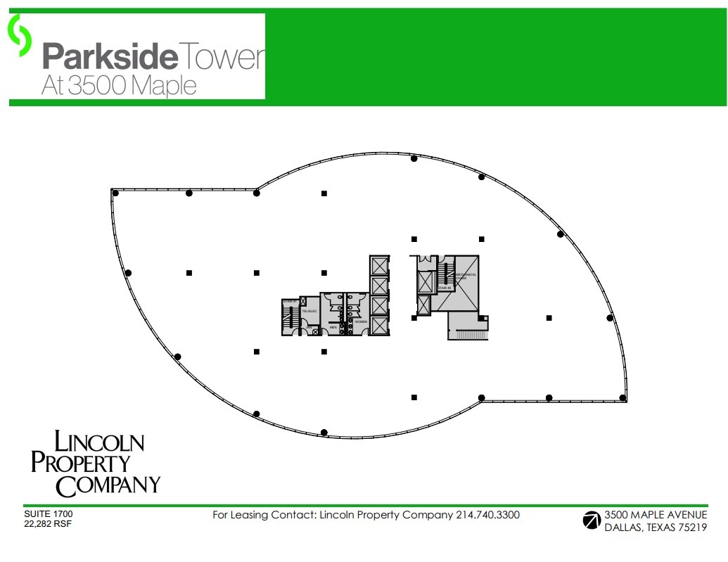 3500 Maple Ave, Dallas, TX en alquiler Plano de la planta- Imagen 1 de 1