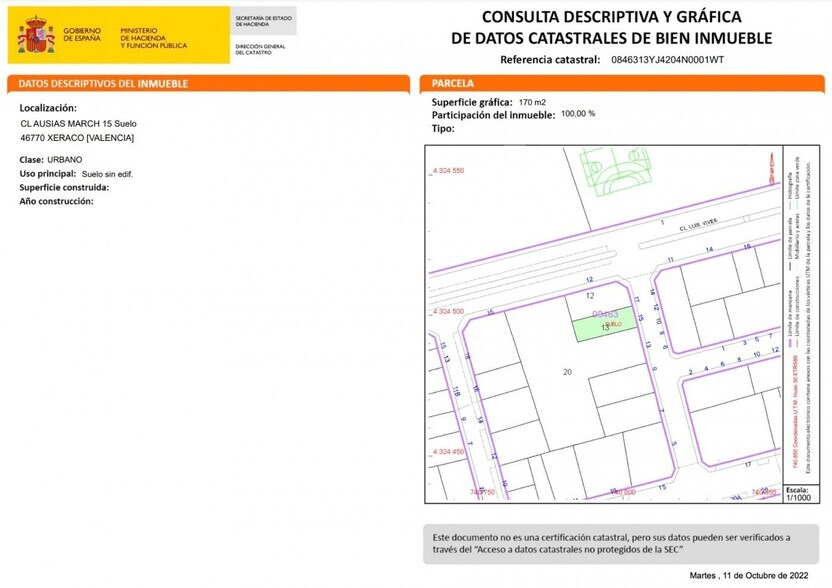 Terreno en Xeraco en venta - Foto del edificio - Imagen 3 de 4