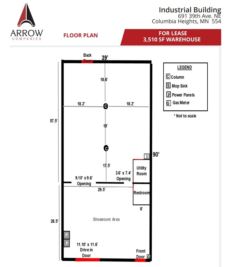 691 NE 39th Ave, Minneapolis, MN en alquiler Plano de la planta- Imagen 1 de 1