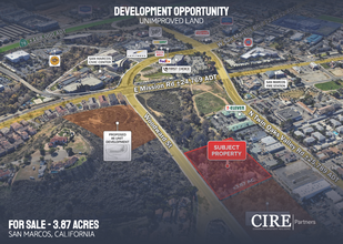 Woodward St & Vineyard Rd, San Marcos, CA - VISTA AÉREA  vista de mapa