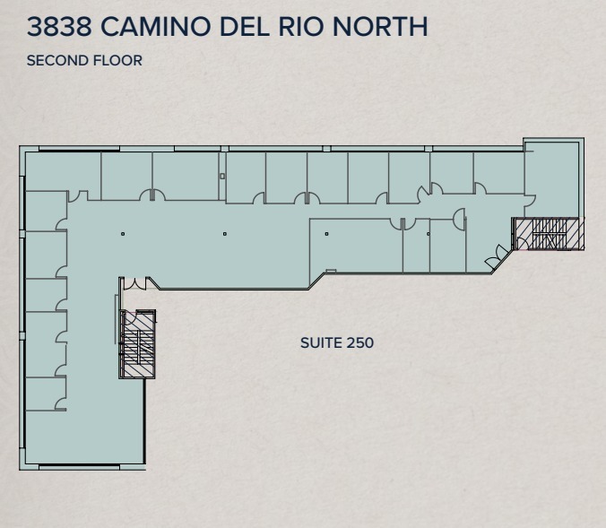 3838 Camino del Rio N, San Diego, CA en alquiler Plano de la planta- Imagen 1 de 1