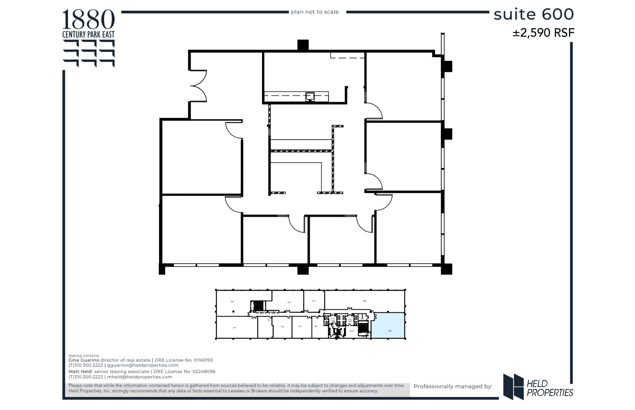 1880 Century Park E, Los Angeles, CA en alquiler Plano del sitio- Imagen 1 de 2
