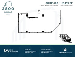 2800 N Central Ave, Phoenix, AZ en alquiler Plano de la planta- Imagen 1 de 1