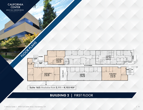 8950 Cal Center Dr, Sacramento, CA en alquiler Plano de la planta- Imagen 1 de 2