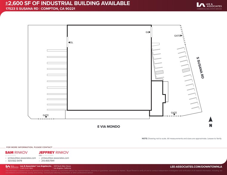 17523 S Susana Rd, Rancho Dominguez, CA en alquiler - Plano del sitio - Imagen 2 de 5