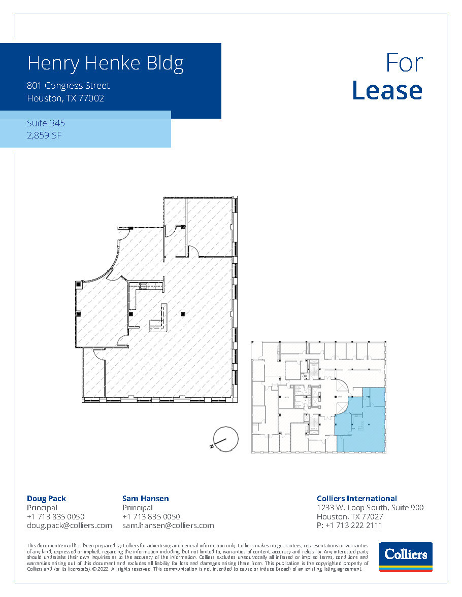 801 Congress St, Houston, TX en alquiler Plano de la planta- Imagen 1 de 1