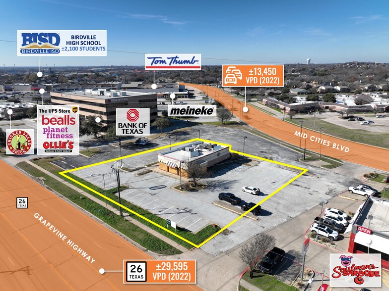 494 Grapevine Hwy, Hurst, TX en venta - Foto del edificio - Imagen 2 de 10