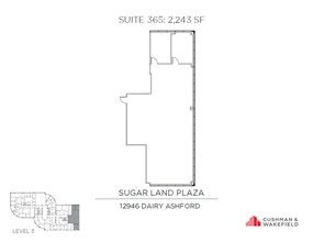 12946 Dairy Ashford Rd, Sugar Land, TX en alquiler Plano de la planta- Imagen 1 de 1