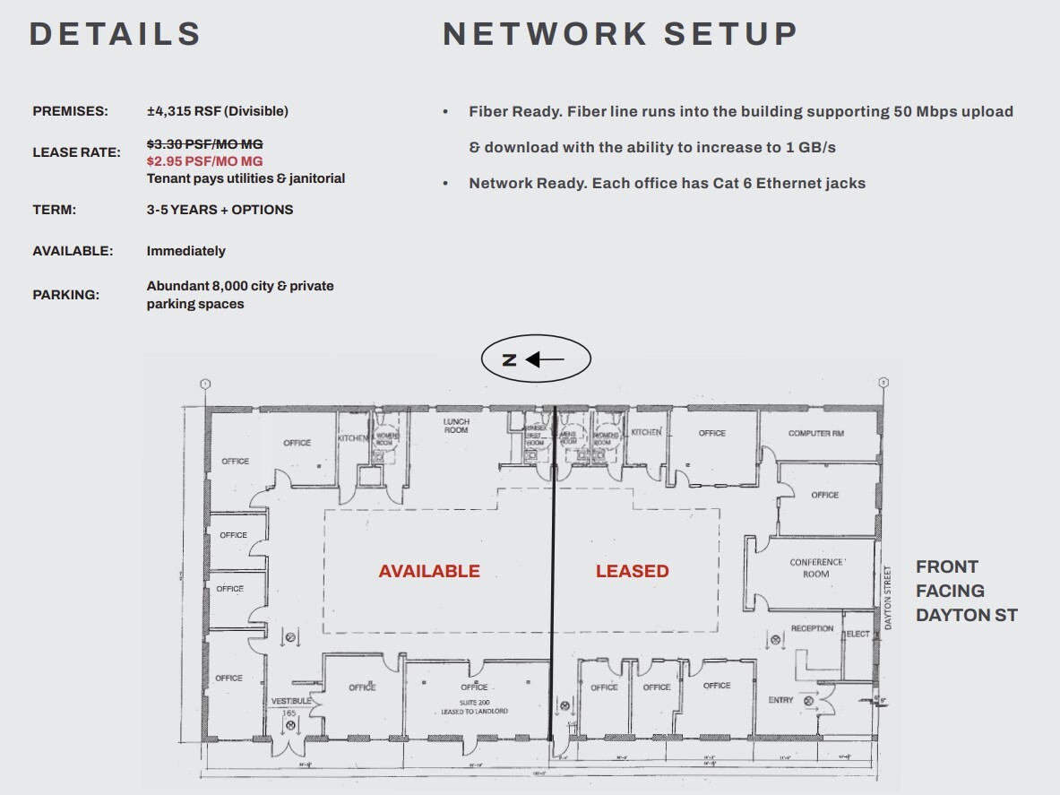 51 W Dayton St, Pasadena, CA en alquiler Plano de la planta- Imagen 1 de 1