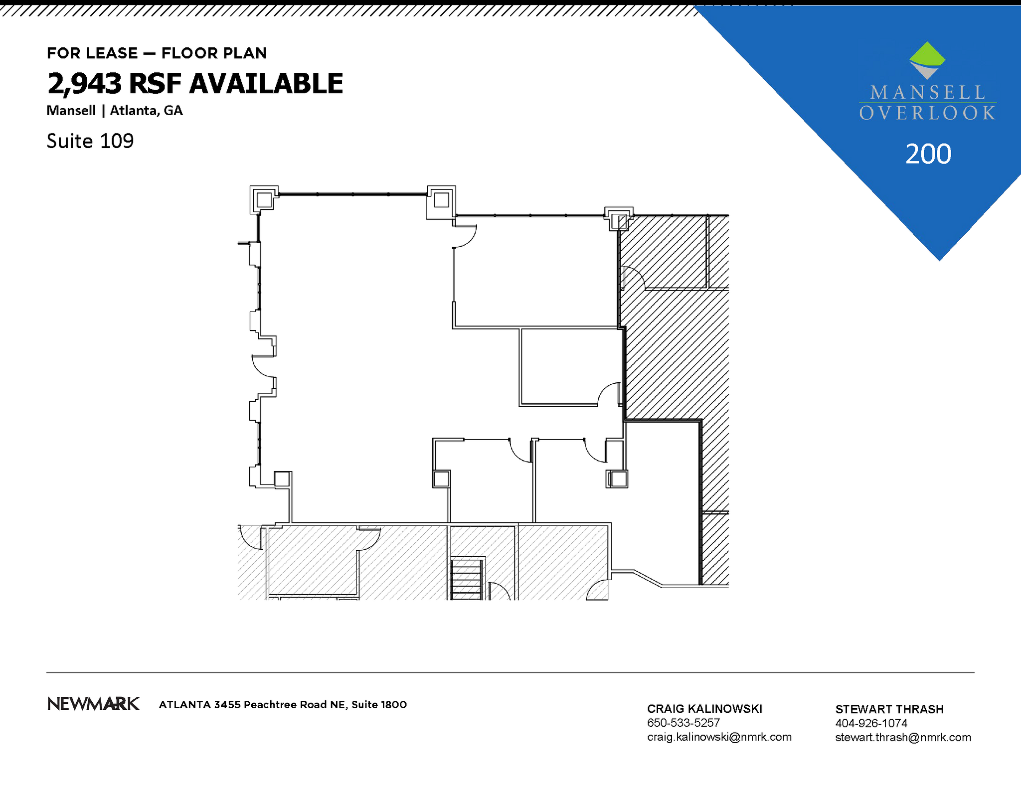 200 Mansell Ct E, Roswell, GA en alquiler Plano de la planta- Imagen 1 de 1