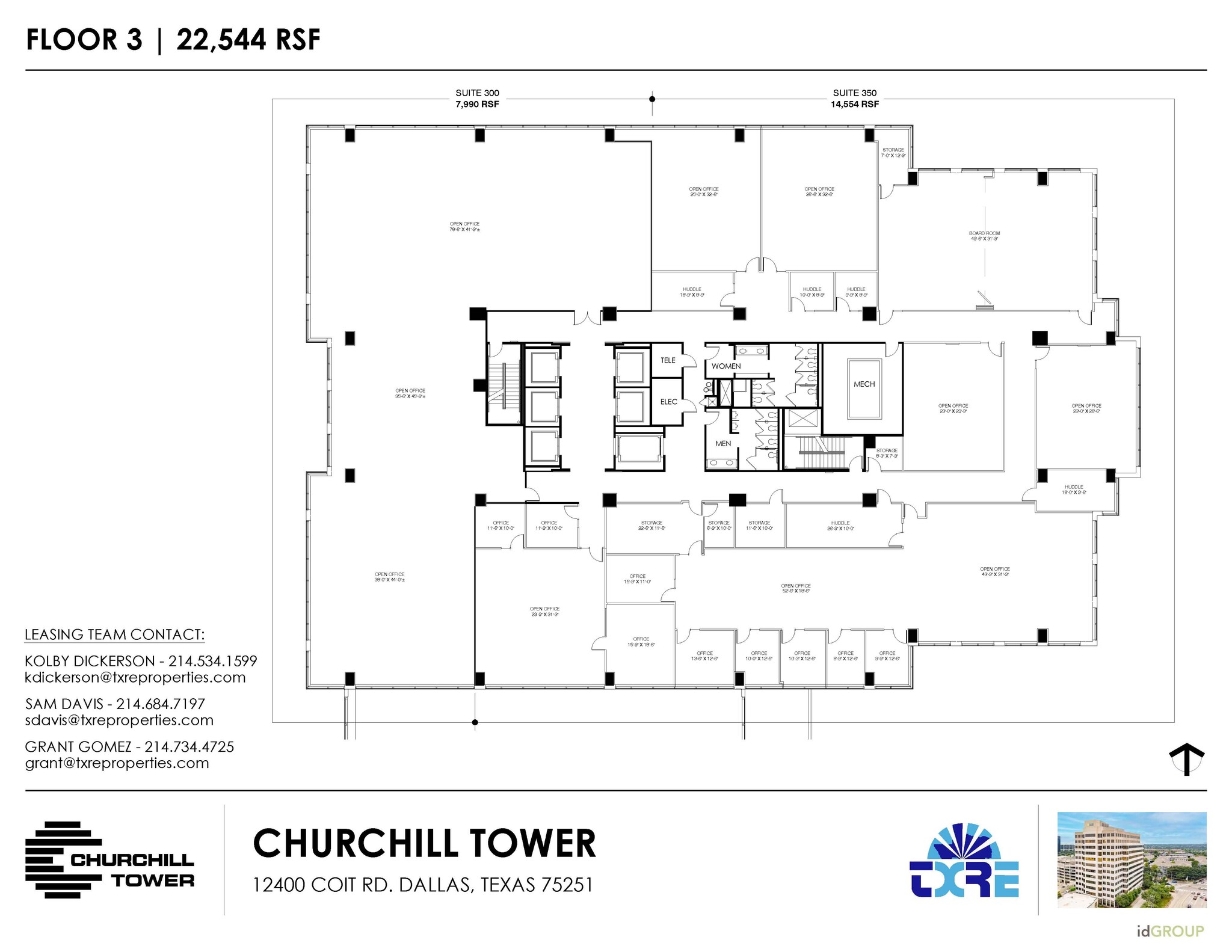 12400 Coit Rd, Dallas, TX en alquiler Plano de la planta- Imagen 1 de 2