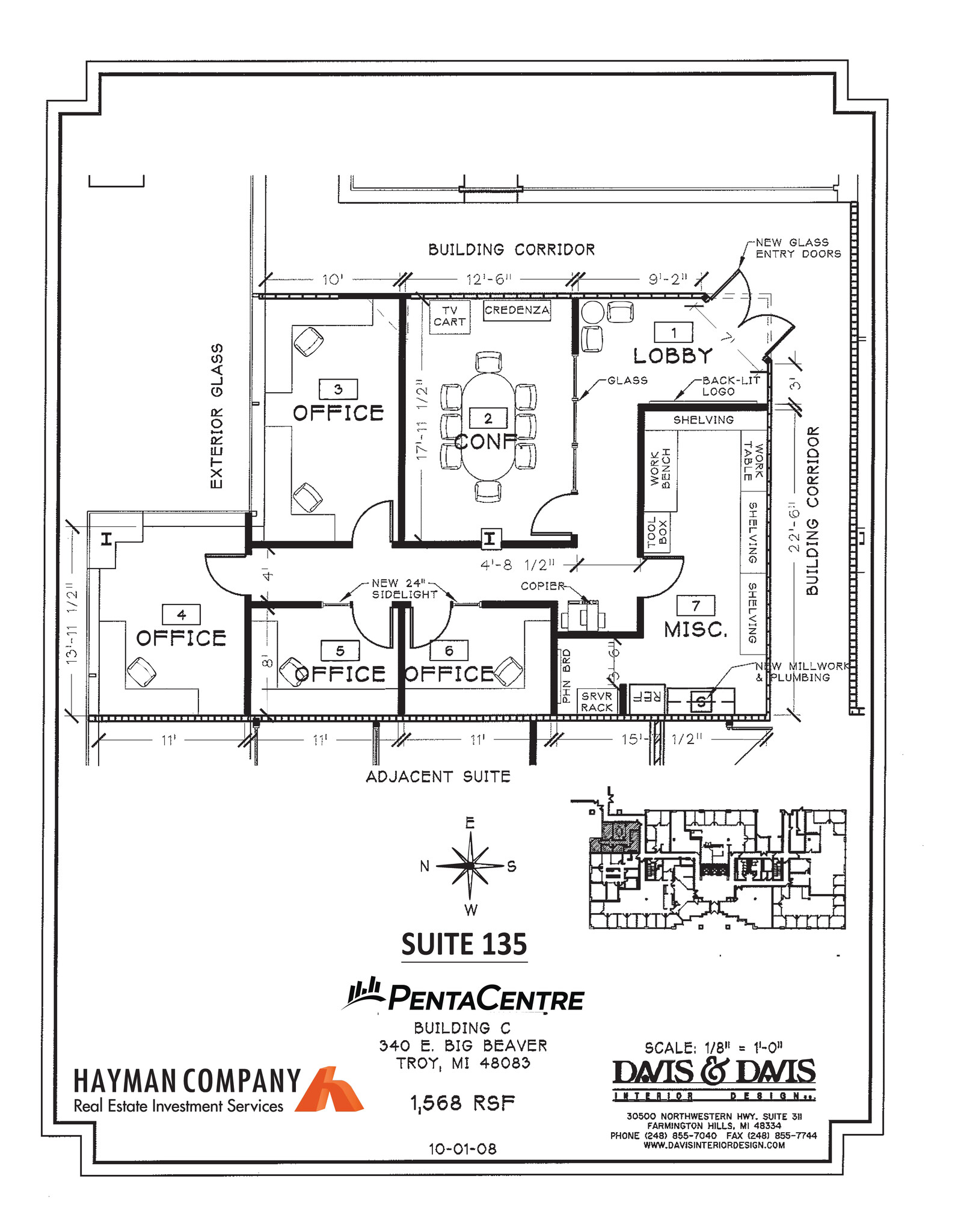 340 E Big Beaver Rd, Troy, MI en alquiler Plano de la planta- Imagen 1 de 1