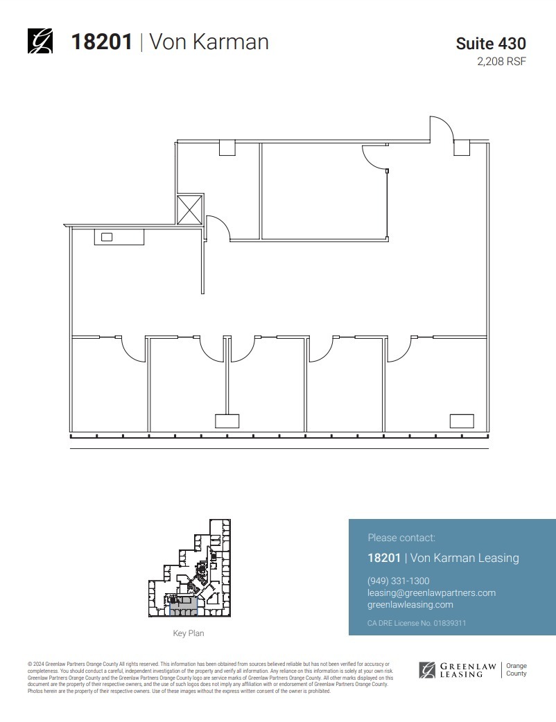 18301 Von Karman Ave, Irvine, CA en alquiler Plano de la planta- Imagen 1 de 1