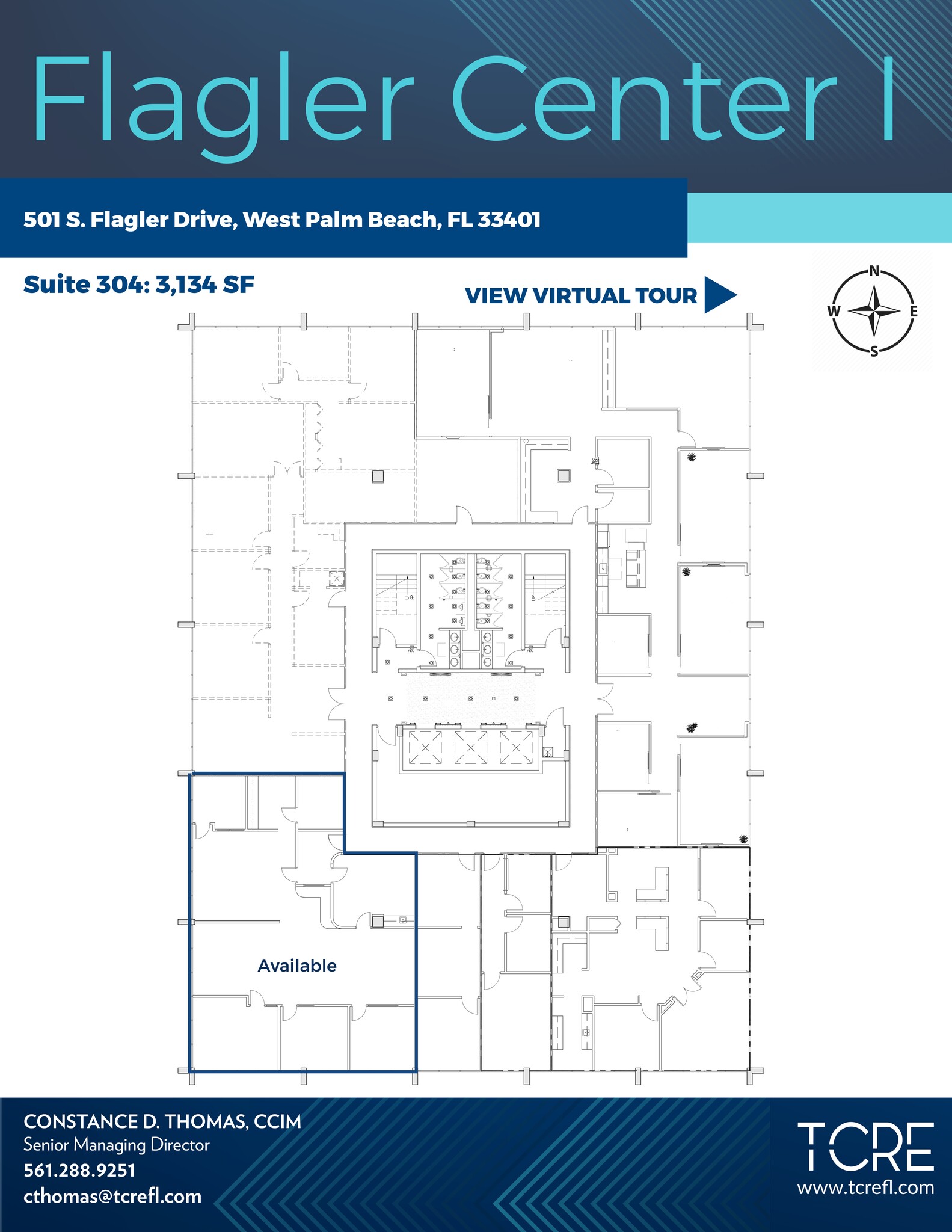 501 S Flagler Dr, West Palm Beach, FL en alquiler Plano del sitio- Imagen 1 de 1