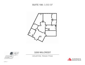 3200 Wilcrest Dr, Houston, TX en alquiler Plano de la planta- Imagen 1 de 1