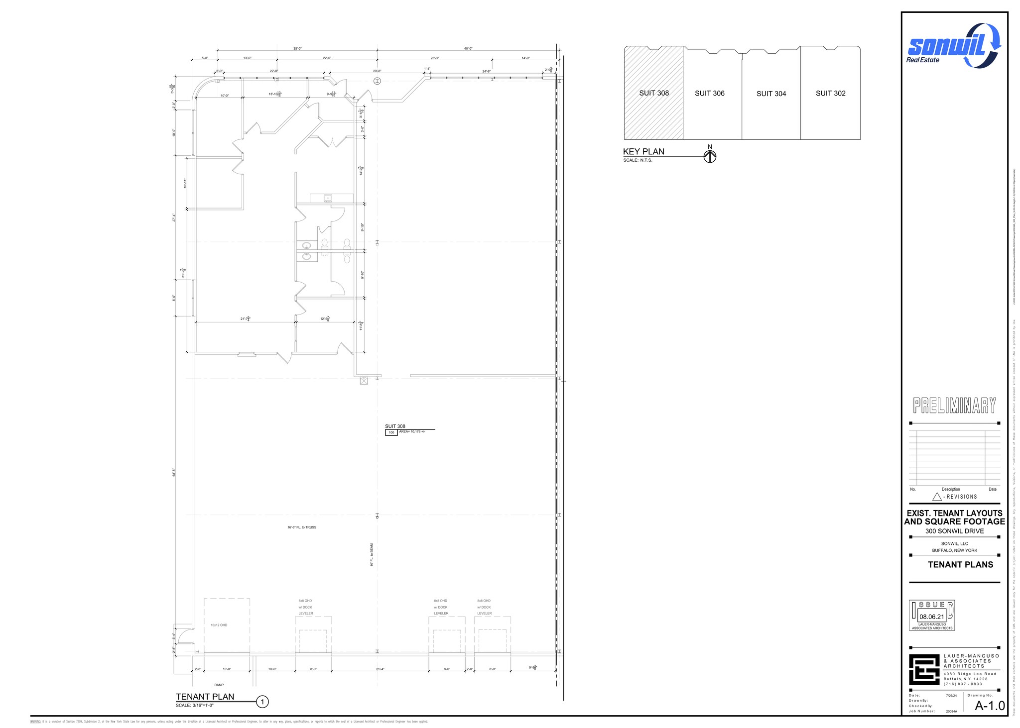 300 Sonwil Dr, Buffalo, NY en alquiler Plano del sitio- Imagen 1 de 1