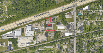 5840-5860 E 25th St, Indianapolis, IN - VISTA AÉREA  vista de mapa - Image1