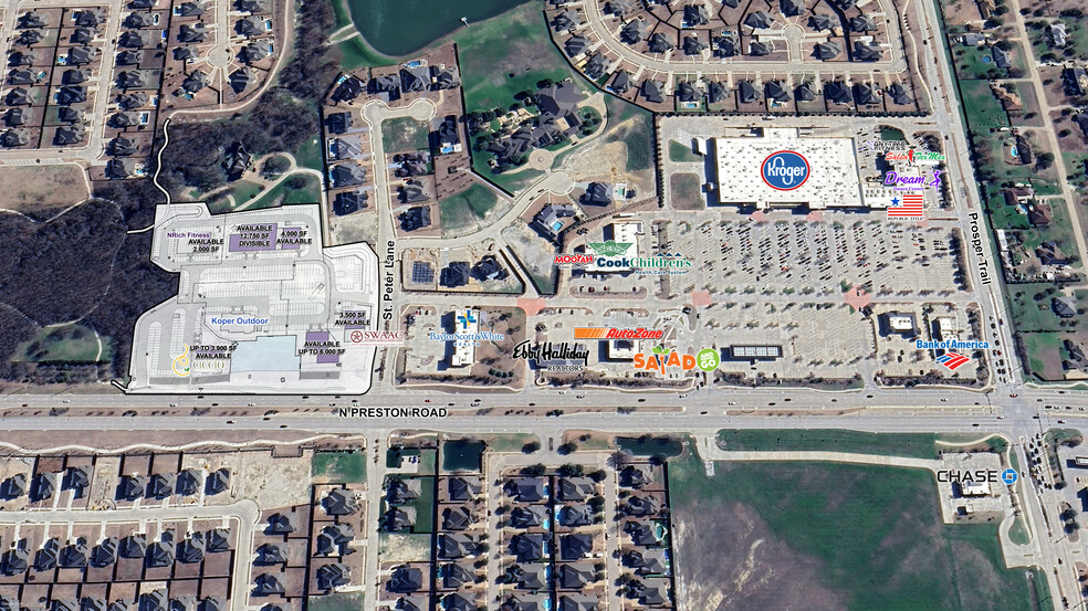 1500 N Preston Rd, Prosper, TX en alquiler - Vista aérea - Imagen 3 de 3