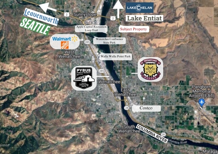 121 35th St NW, East Wenatchee, WA en alquiler - Vista aérea - Imagen 2 de 16