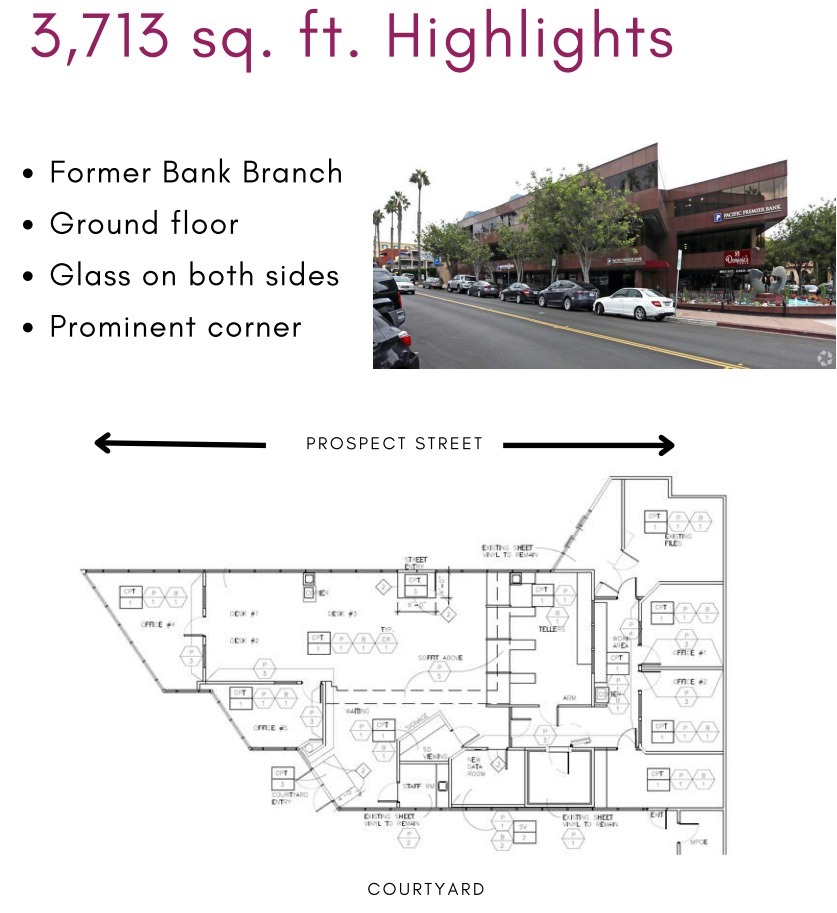 875 Prospect St, La Jolla, CA en alquiler Plano de la planta- Imagen 1 de 1