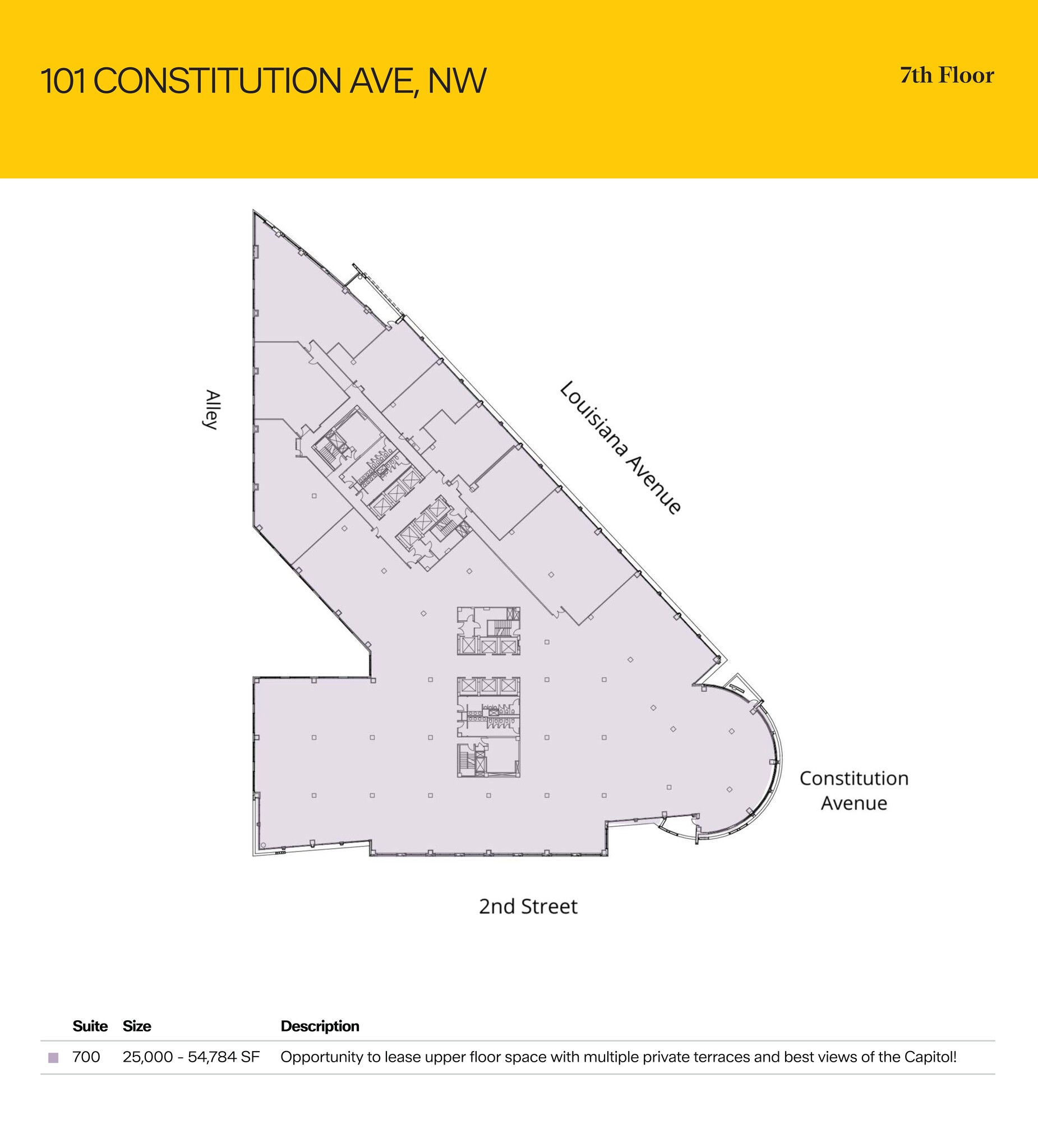 101 Constitution Ave NW, Washington, DC en alquiler Plano de la planta- Imagen 1 de 1