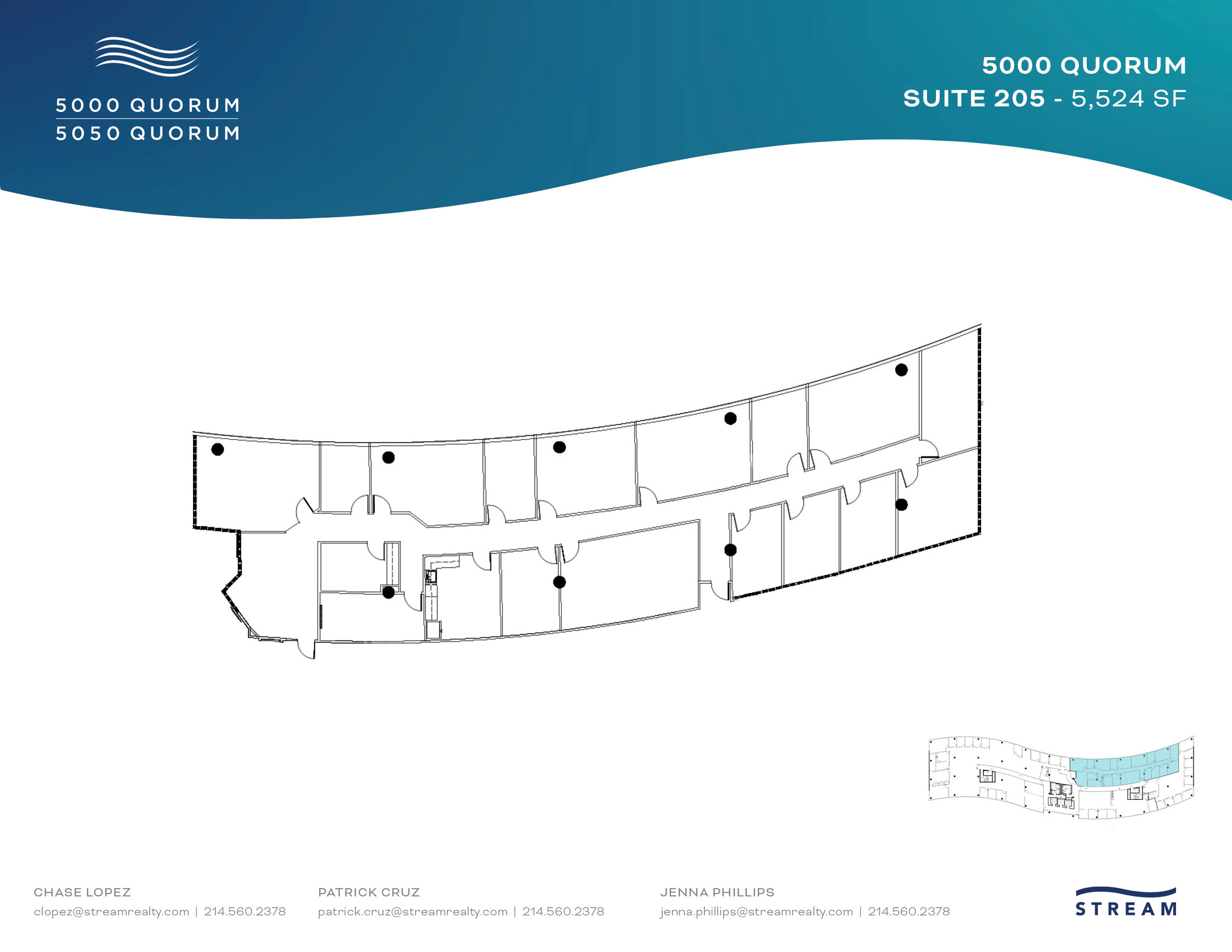 5000 Quorum Dr, Dallas, TX en alquiler Plano de la planta- Imagen 1 de 1