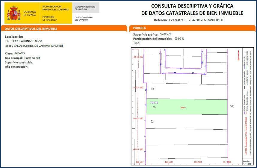 Carretera de Torrelaguna, 10, Valdetorres de Jarama, Madrid en venta - Plano de la planta - Imagen 3 de 6