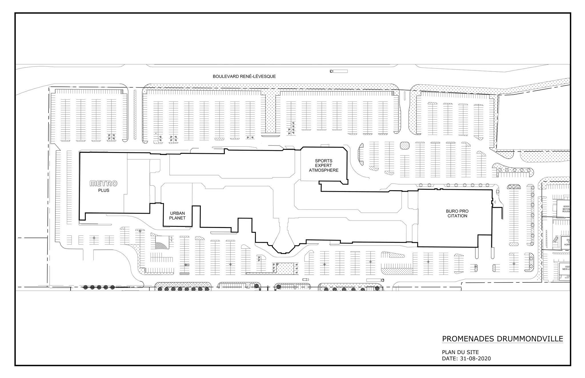 755 Boul René-Lévesque, Drummondville, QC en alquiler Plano del sitio- Imagen 1 de 2