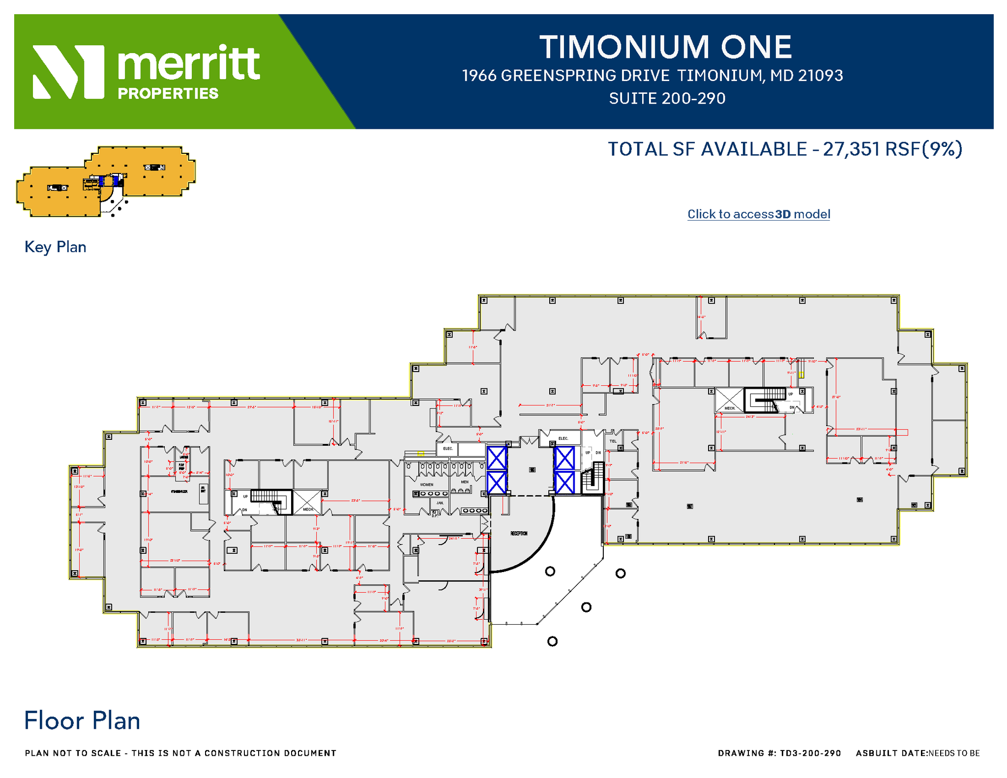 1966 Greenspring Dr, Timonium, MD en alquiler Plano de la planta- Imagen 1 de 1