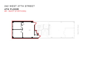 242 W 27th St, New York, NY en venta Plano de la planta- Imagen 1 de 5