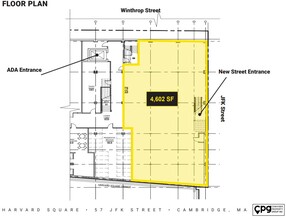 57 John F Kennedy St, Cambridge, MA en alquiler Plano de la planta- Imagen 1 de 1