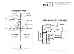 7920 Arjons Dr, San Diego, CA en alquiler Plano de la planta- Imagen 1 de 1