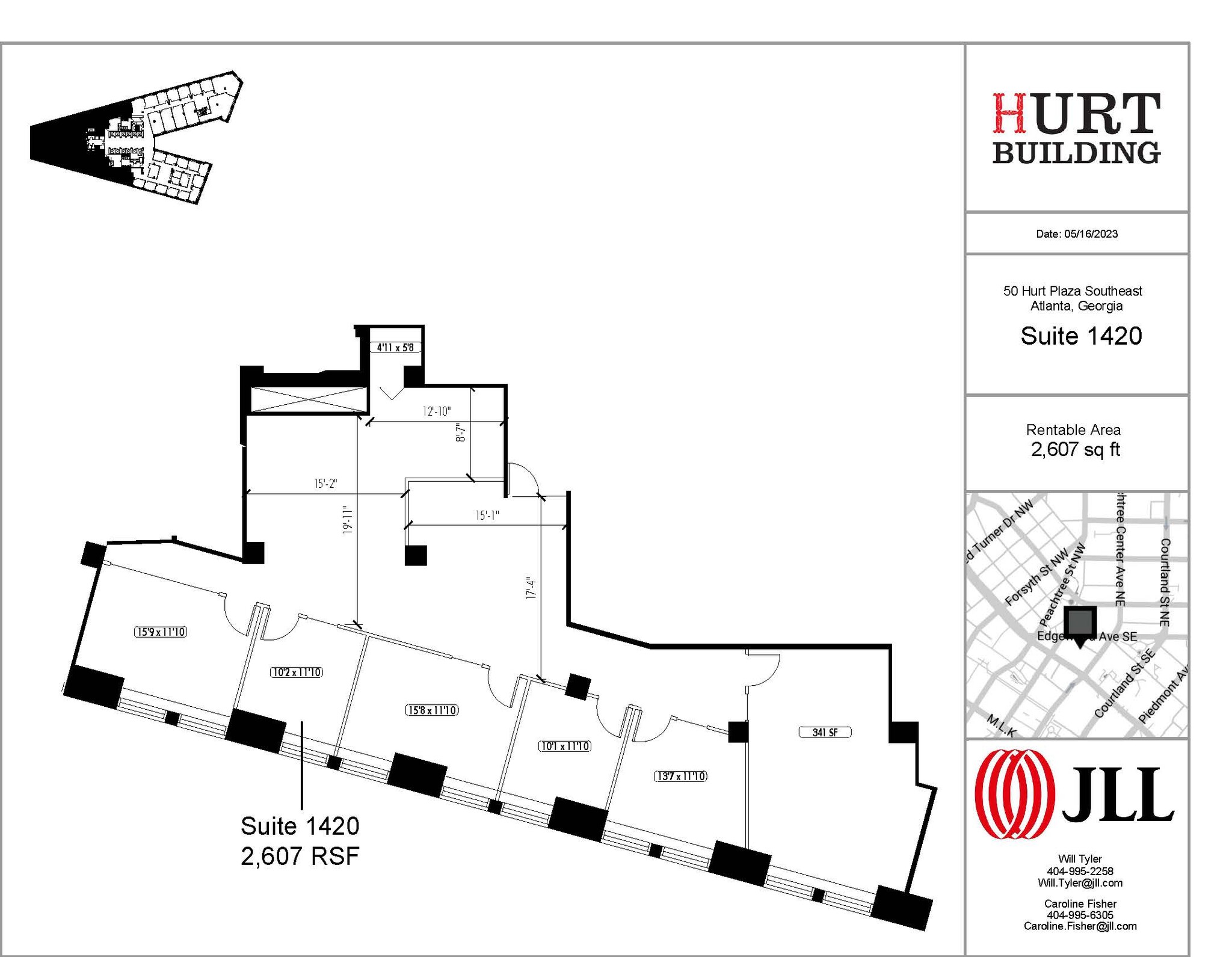 50 Hurt Plz SE, Atlanta, GA en alquiler Plano de la planta- Imagen 1 de 1