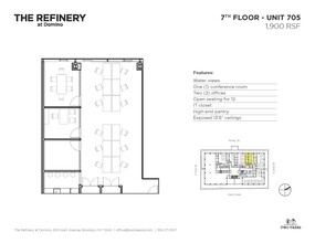 300 Kent Ave, Brooklyn, NY en alquiler Plano de la planta- Imagen 1 de 9