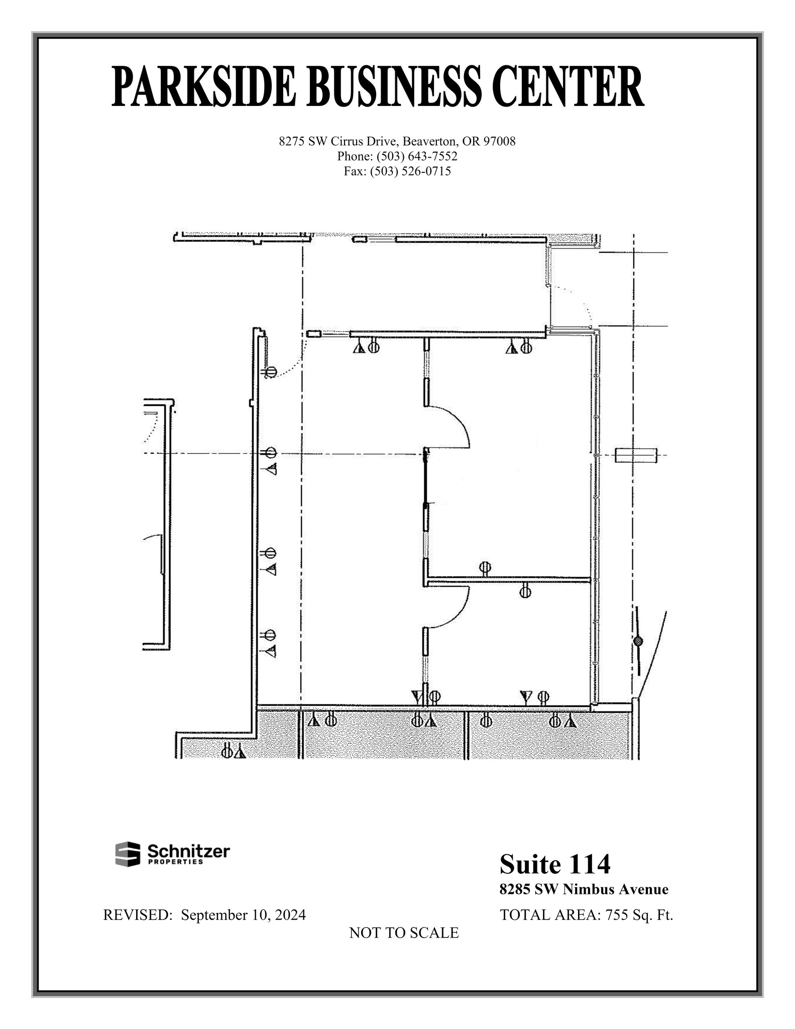 8362-8380 SW Nimbus Ave, Beaverton, OR en alquiler Plano del sitio- Imagen 1 de 1