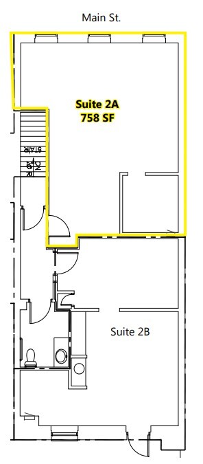 216-218 S Main St, Naperville, IL en alquiler Plano de la planta- Imagen 1 de 3