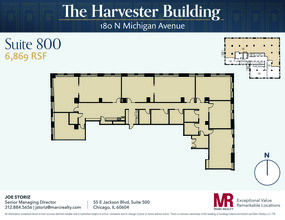 180 N Michigan Ave, Chicago, IL en alquiler Plano de la planta- Imagen 1 de 12