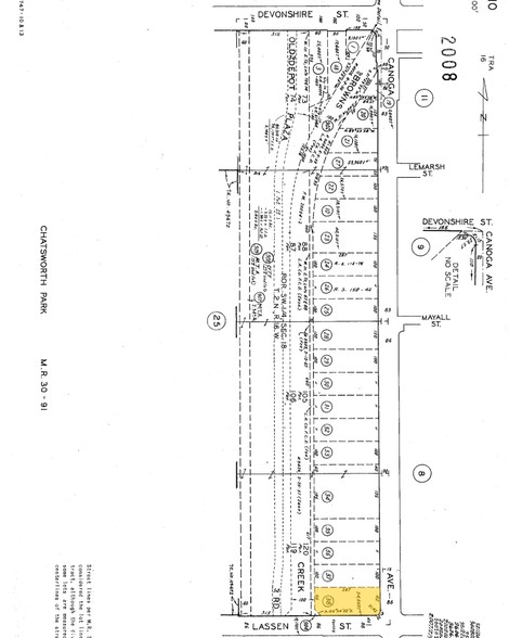 9907-9909 Canoga Ave, Chatsworth, CA en alquiler - Plano de solar - Imagen 3 de 6