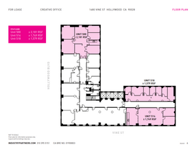 1680 N Vine St, Hollywood, CA en alquiler Plano de la planta- Imagen 1 de 1