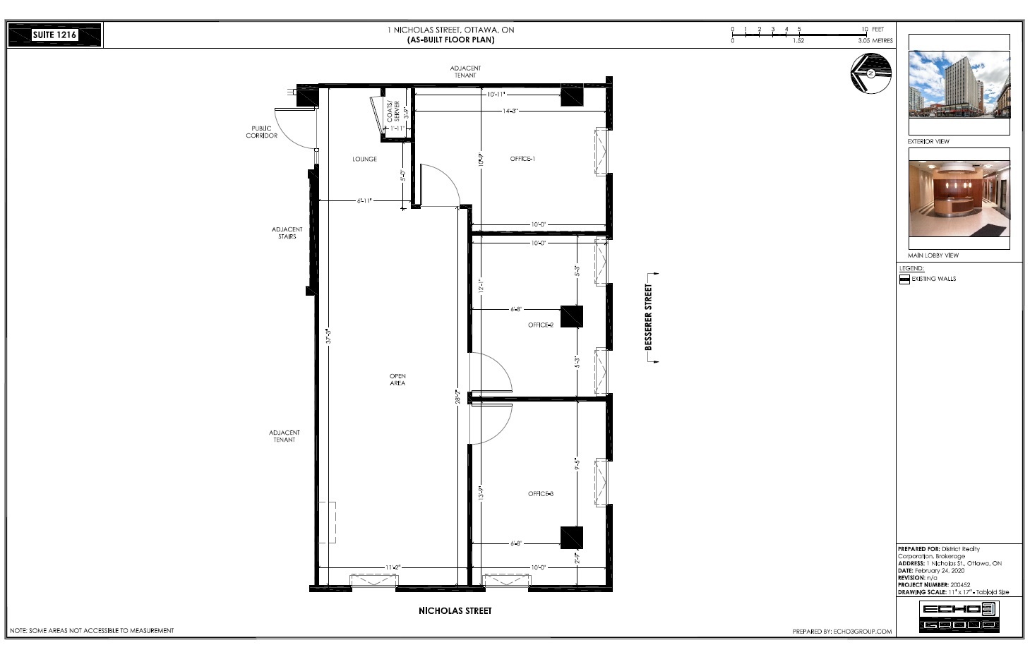 1-5 Nicholas St, Ottawa, ON en alquiler Plano de la planta- Imagen 1 de 2