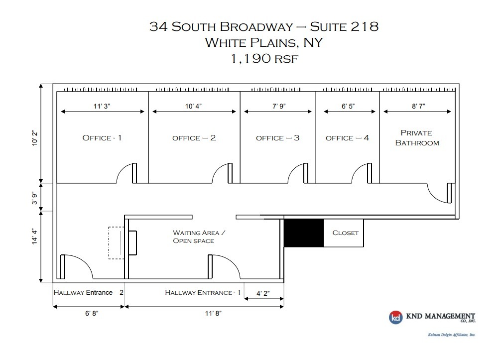 34 S Broadway, White Plains, NY en alquiler Plano de la planta- Imagen 1 de 1