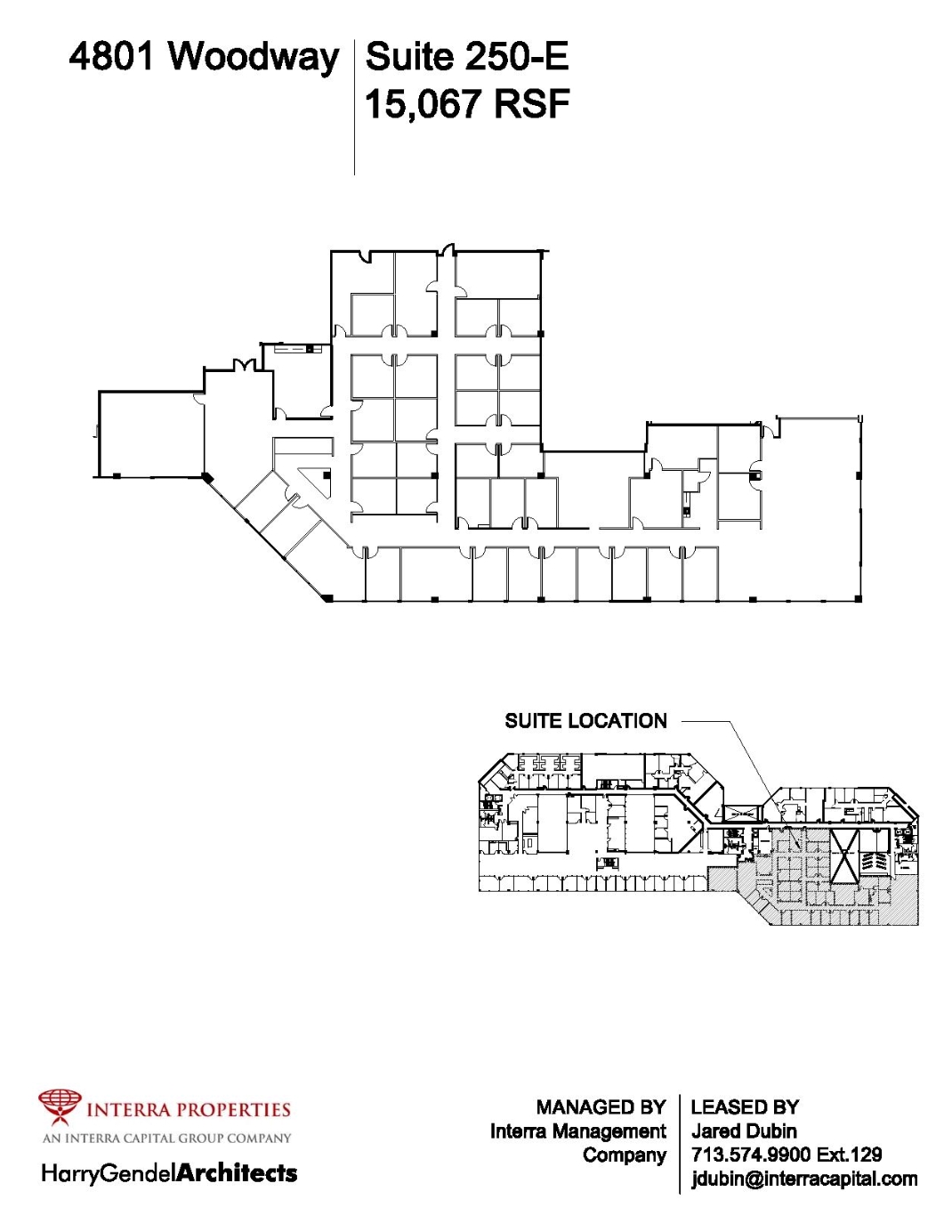 4801 Woodway Dr, Houston, TX en alquiler Plano de la planta- Imagen 1 de 1