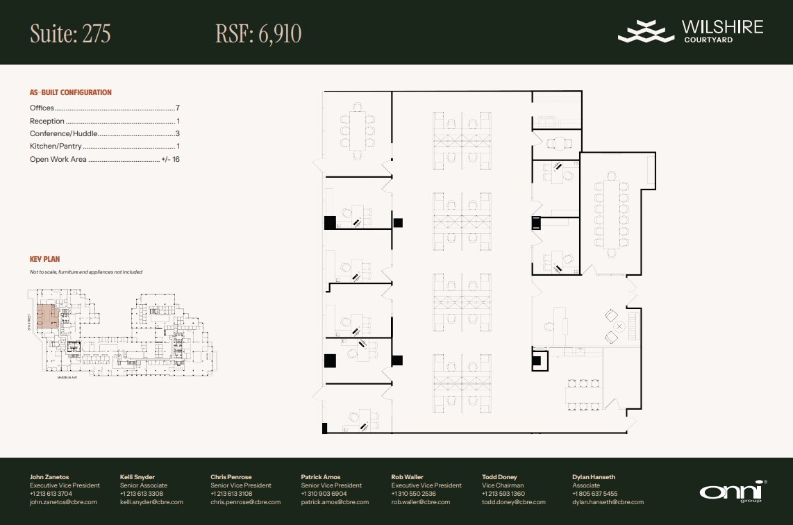 5700 Wilshire Blvd, Los Angeles, CA en alquiler Plano de la planta- Imagen 1 de 1